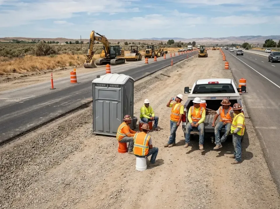 highway-road-construction-crew-007 — frequently asked questions, Porta Potty and Restroom Rentals in Grand Terrace, CA